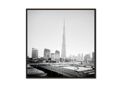 Burj Khalifa, Skysraper, Mega City, Dubai, black and white cityscape photography