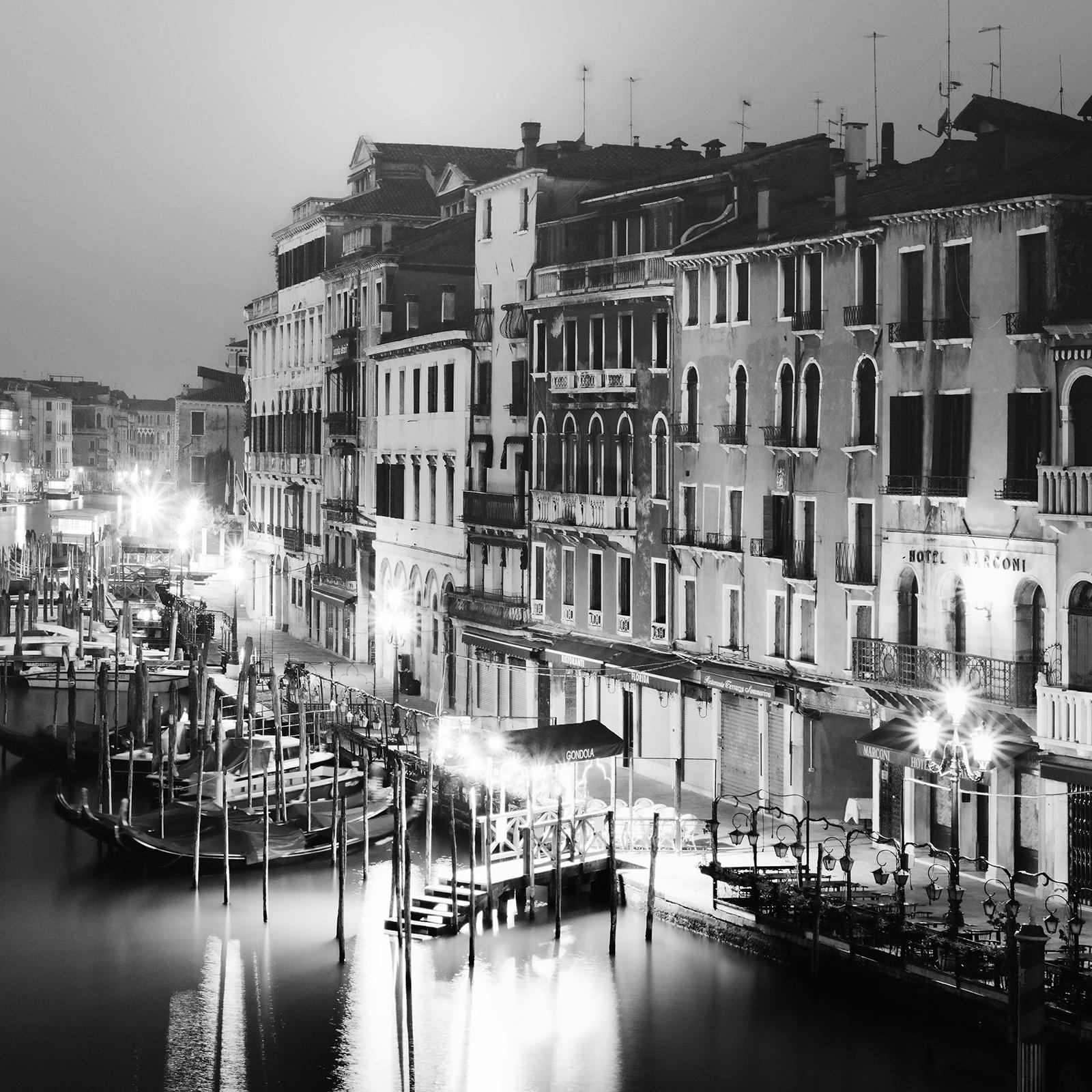 Canal Grande, Venice, Monochrome Cityscape, Limited Edition Archival Print For Sale 5