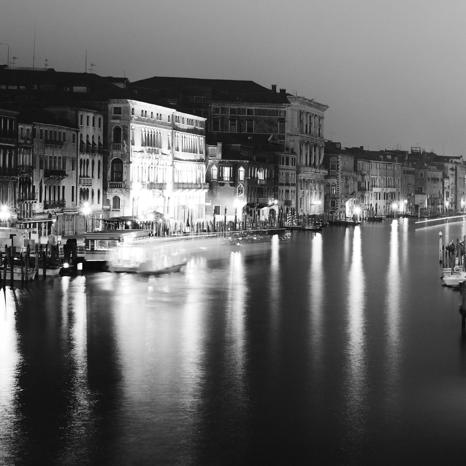 Canal Grande, Venice, Monochrome Cityscape, Limited Edition Archival Print For Sale 3
