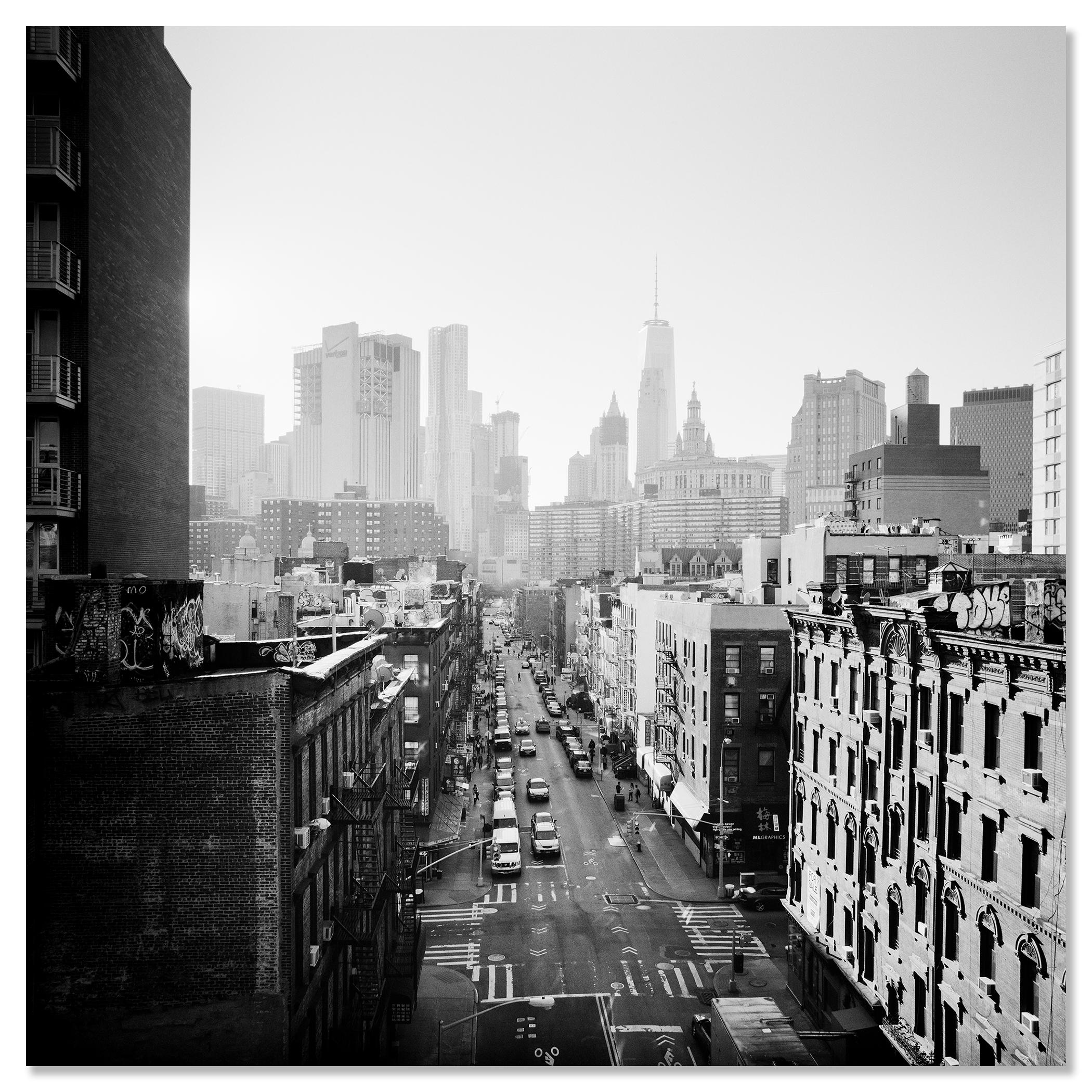 Chinatown, Skyline, New York City, photographie en noir et blanc, édition limitée en vente 3