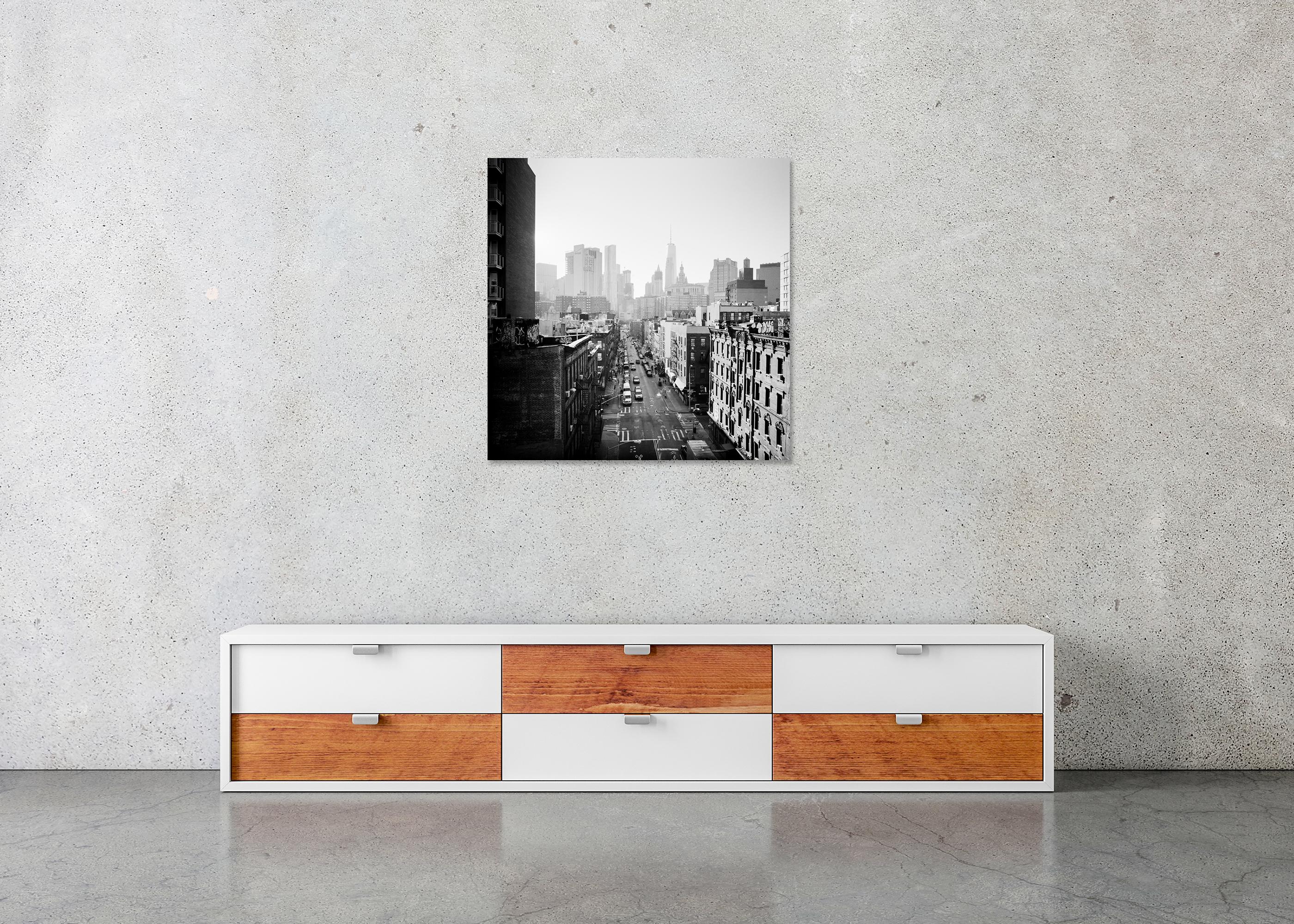 Chinatown, Skyline, New York City, photographie en noir et blanc, édition limitée en vente 4