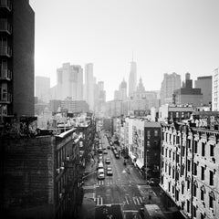 Chinatown Skyline New York City USA black and white cityscape art photography