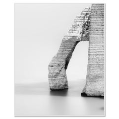 Cliffs of Etretat Sea Arch – Black and White Landscape Photograph – Limited