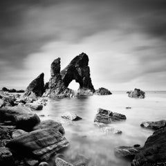 Crohy Sea Arch, Ireland, black and white fine art photography, seascape print