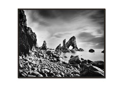Crohy Sea Arch, Rock Beach, black and white photograph, landscape, limited