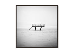 Dance Floor, lifeguard tower, black and white photography, landsacpe, minimalism