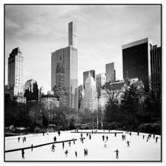 Dancing on Ice Skyscraper New York, USA black and white photography landscape