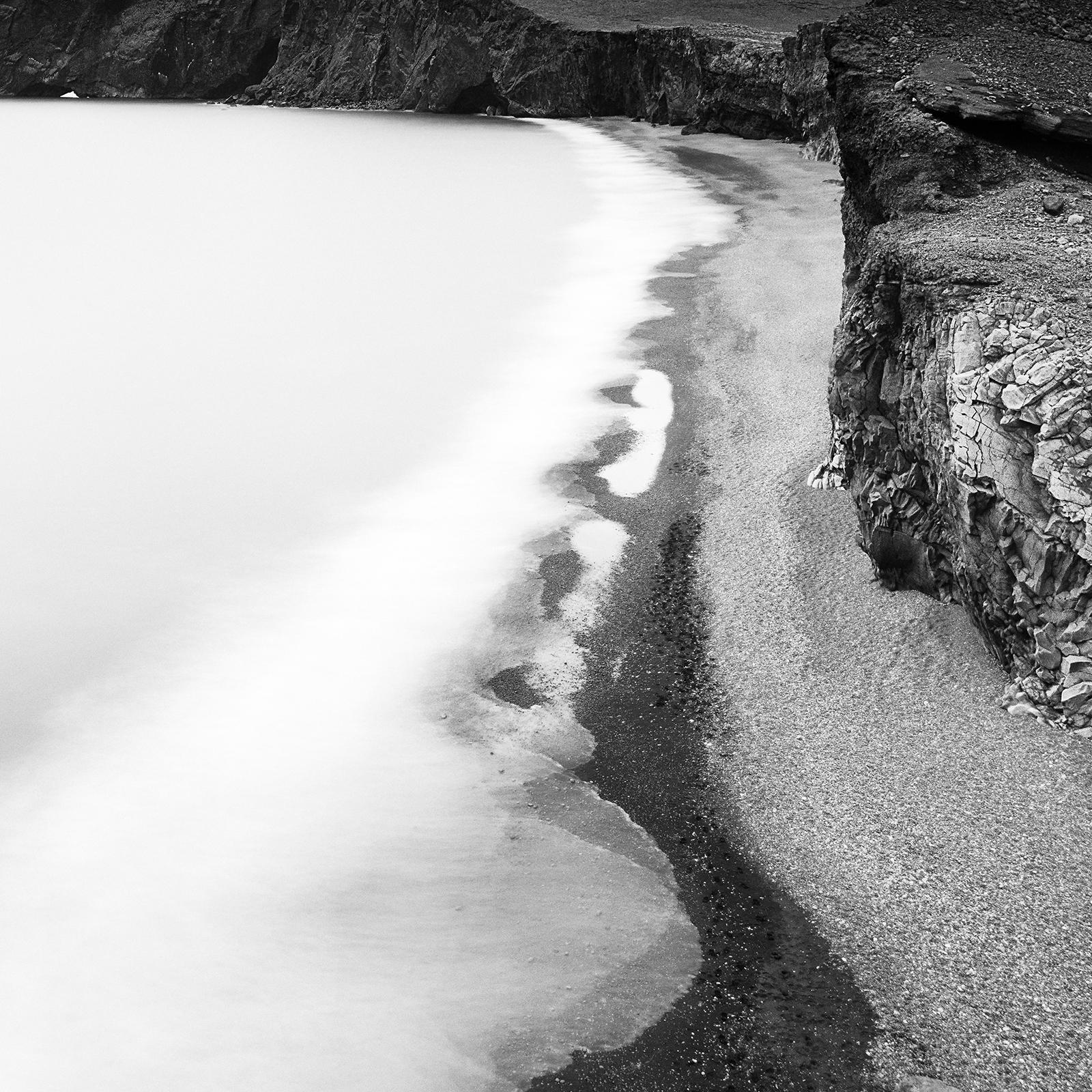 Detached Island, coast, Iceland, black and white photography, fine art landscape For Sale 4