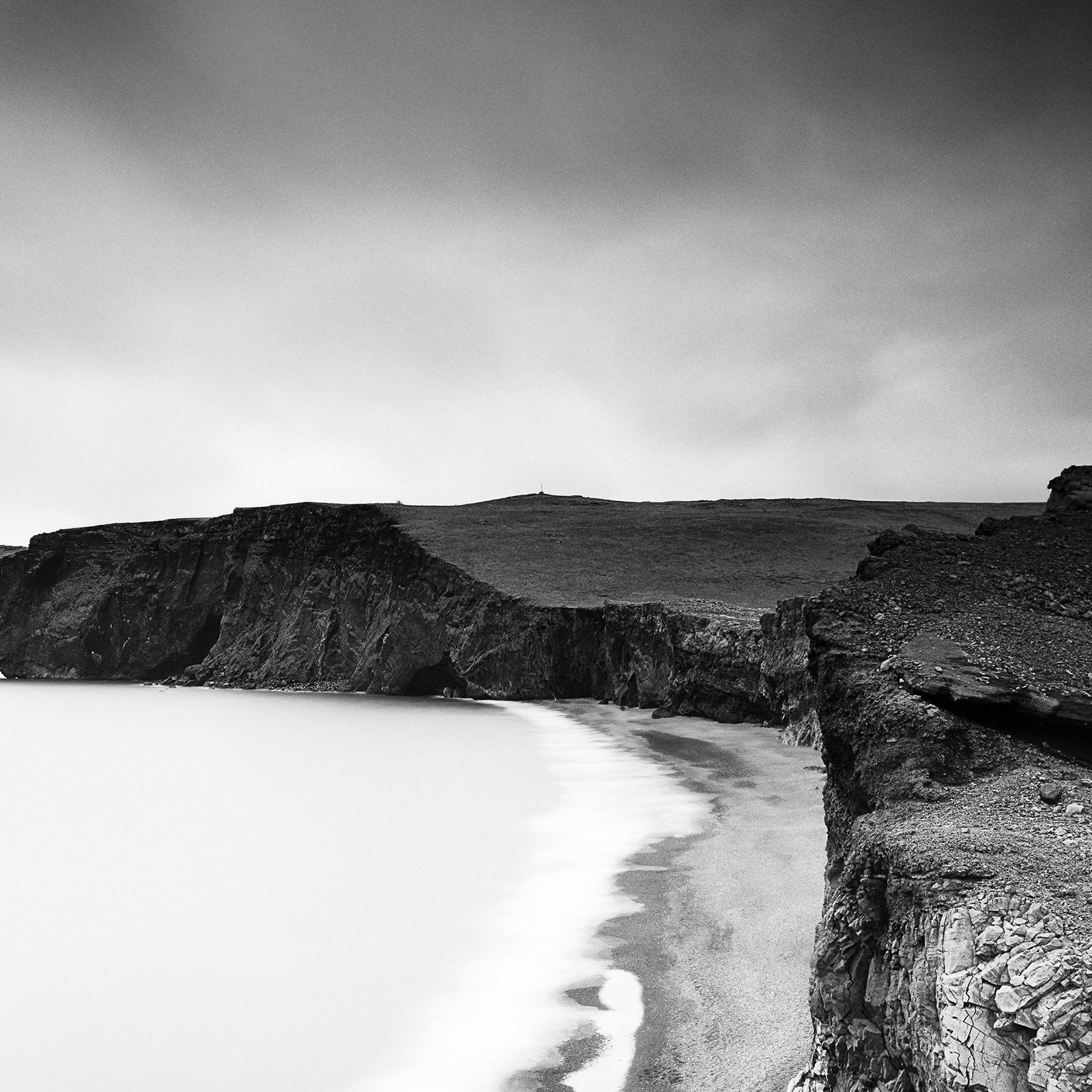 Detached Island, coast, Iceland, black and white photography, fine art landscape For Sale 3