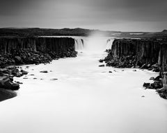 Dettifoss, Wasserfall, Island, Schwarz-Weiß-Fotografie, bildende Kunst, Landschaft