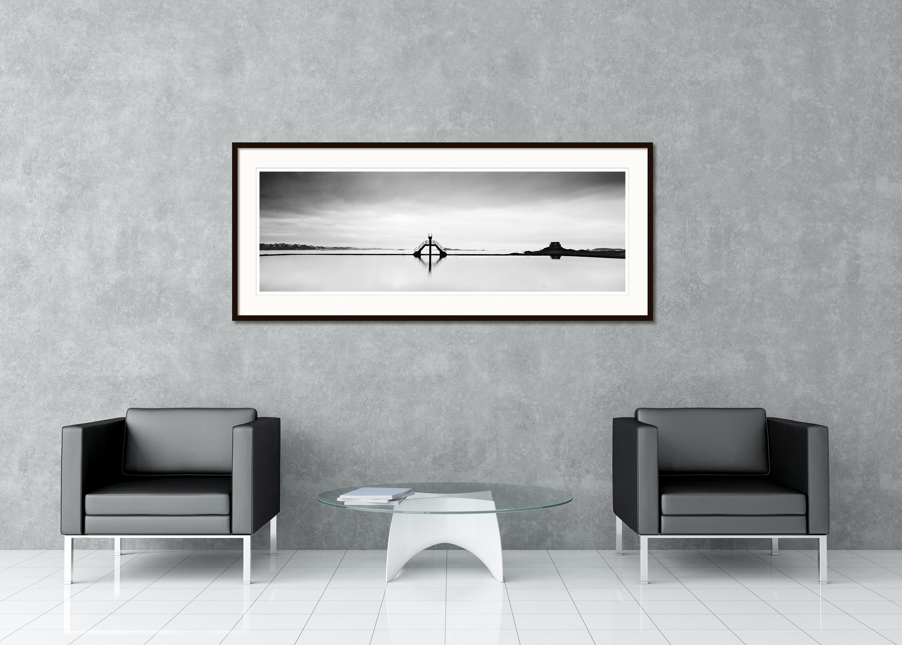 Diving Platform Panorama, France, Black and White Photography fine art landscape For Sale 4
