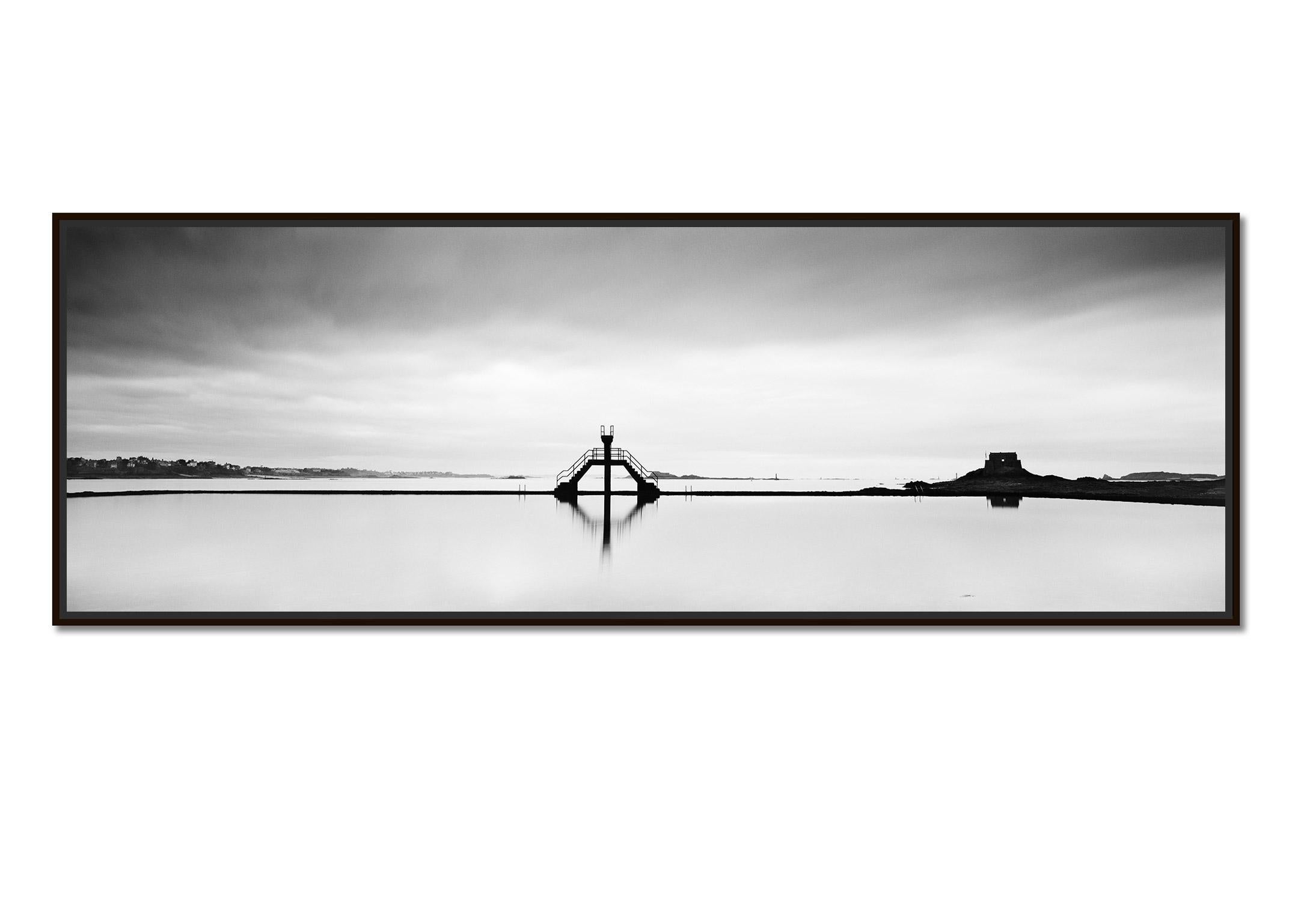 Diving Platform Panorama, France, Black and White Photography fine art landscape For Sale 1