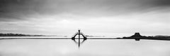 Diving Platform Panorama, France, Black and White Photography fine art landscape