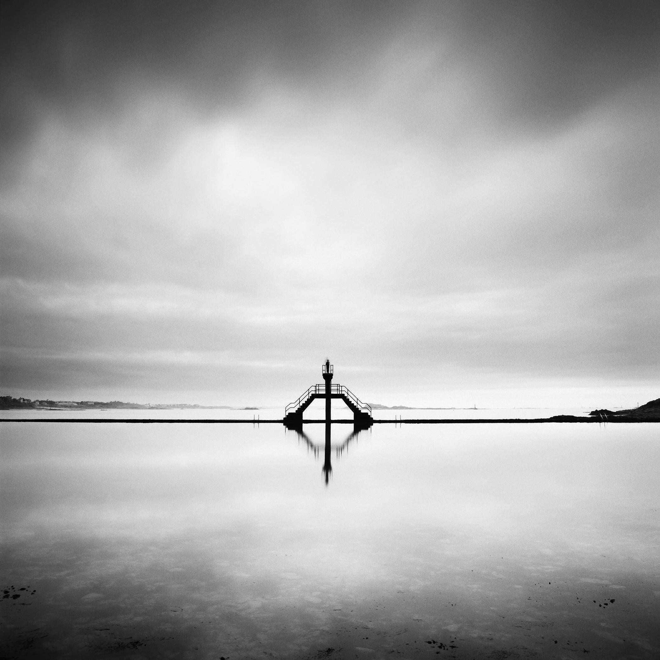 Plate-forme de plongée, piscine, Monochrome, paysage marin, Photographie en édition limitée