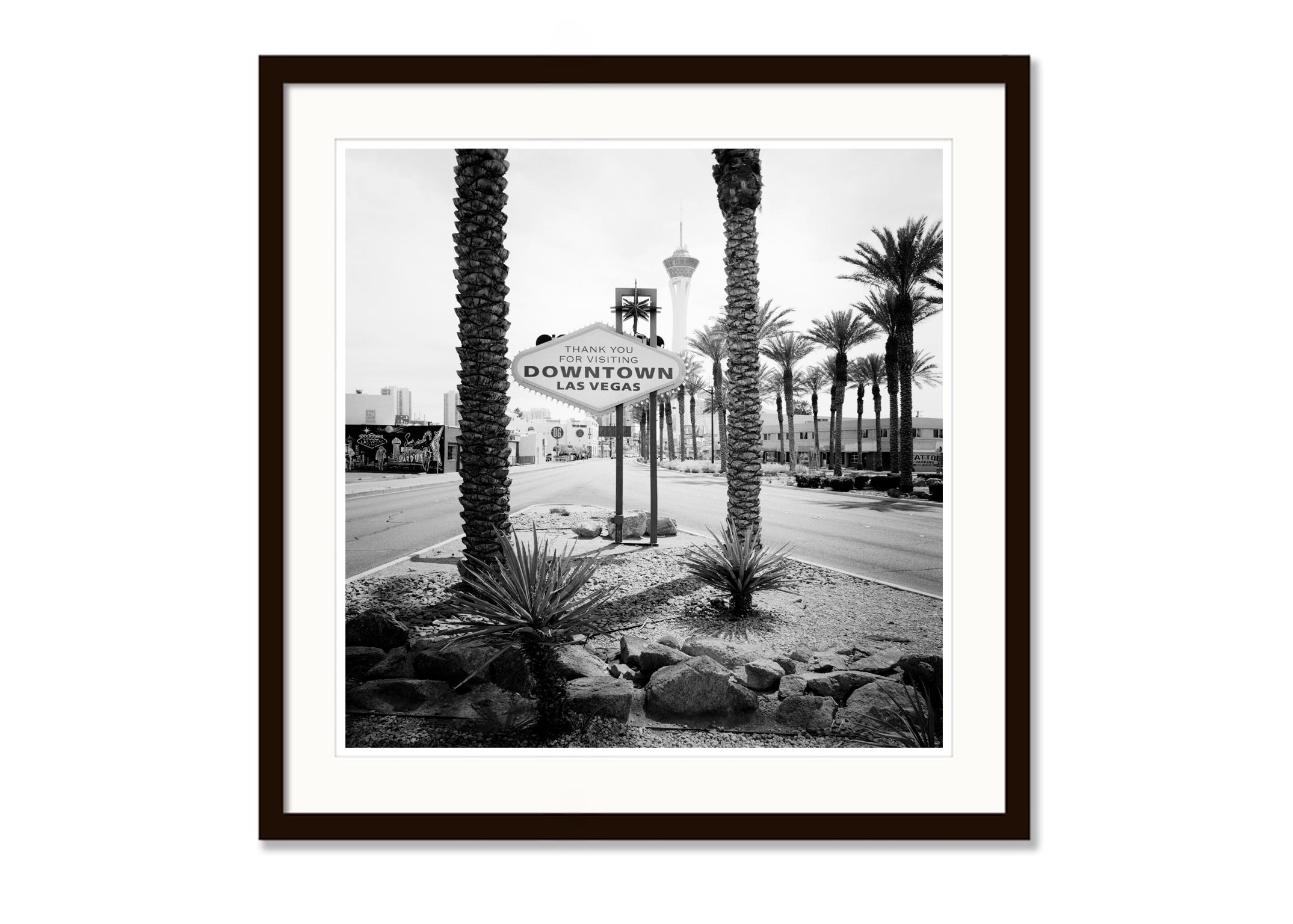 Downtown Las Vegas, Nevada, USA - Black and White Fine Art Cityscape Photography For Sale 1