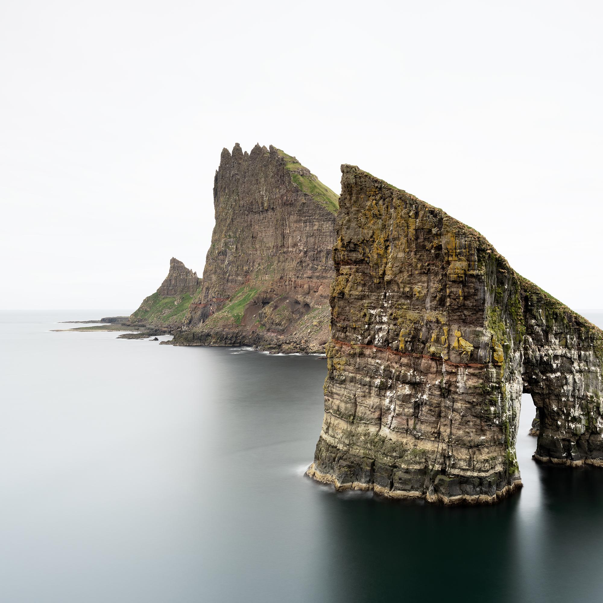 Drangarnir, Faroe Islands - Minimalist Seascape, Limited Edition Large Scale For Sale 5