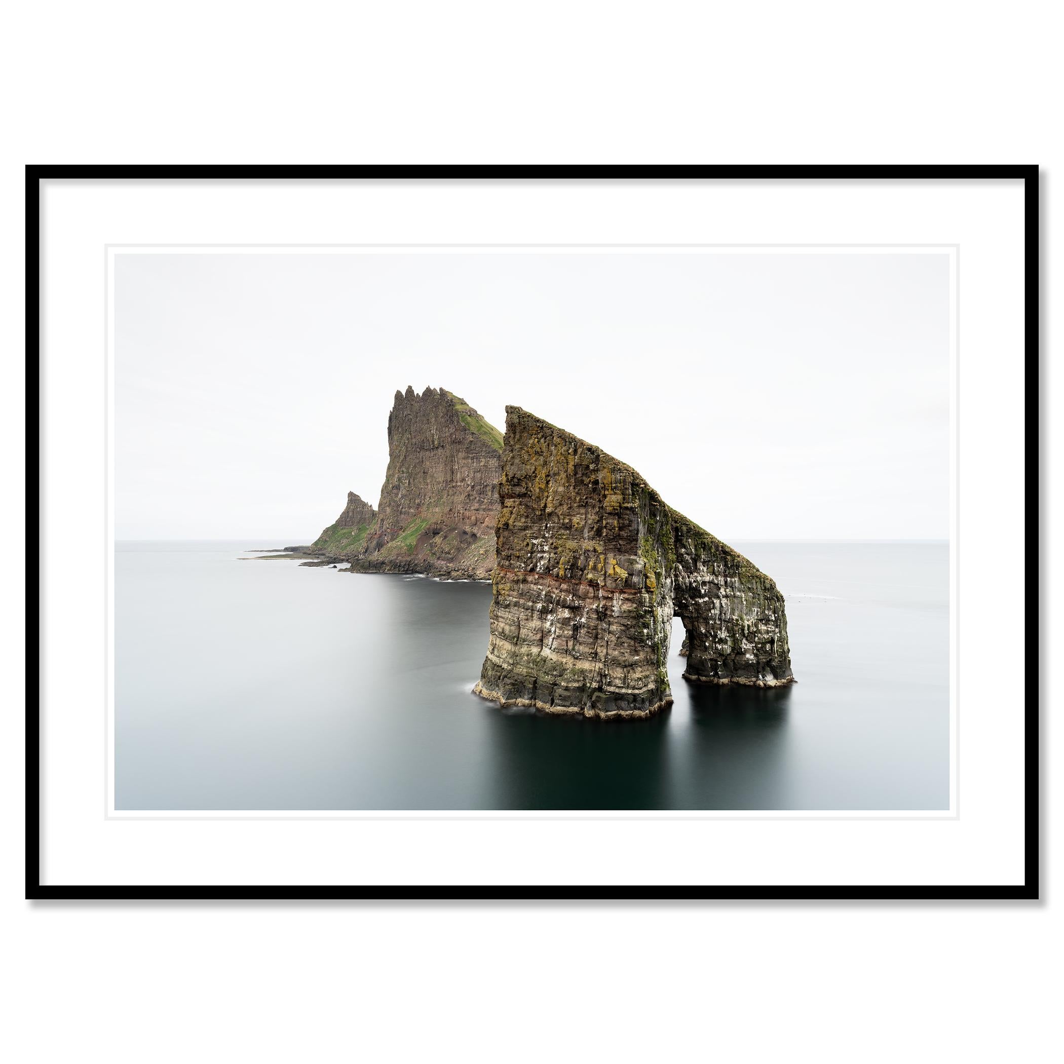 Drangarnir, Faroe Islands - Minimalist Seascape, Limited Edition Large Scale For Sale 1