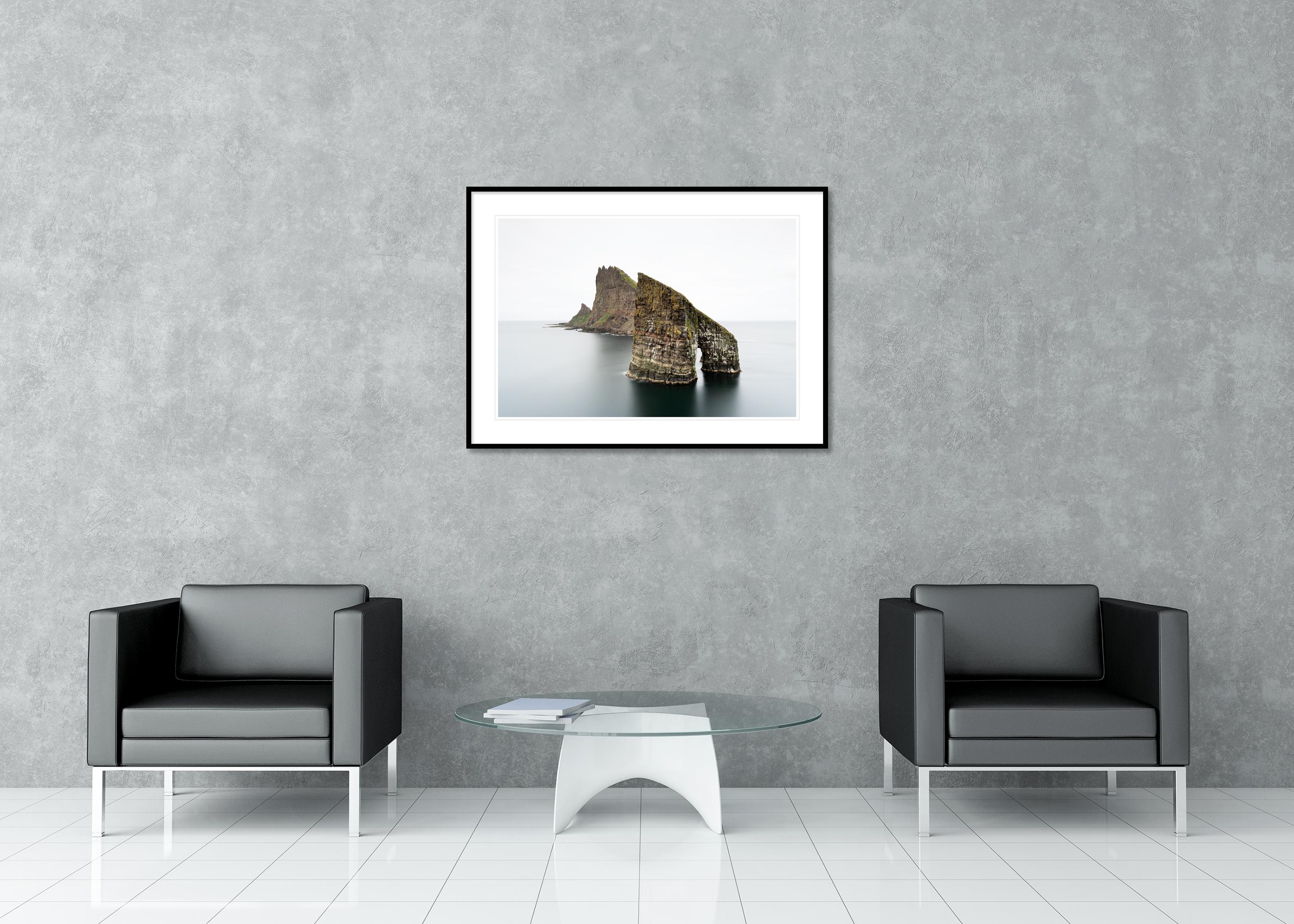Drangarnir, Faroe Islands - Minimalist Seascape, Limited Edition Large Scale For Sale 2