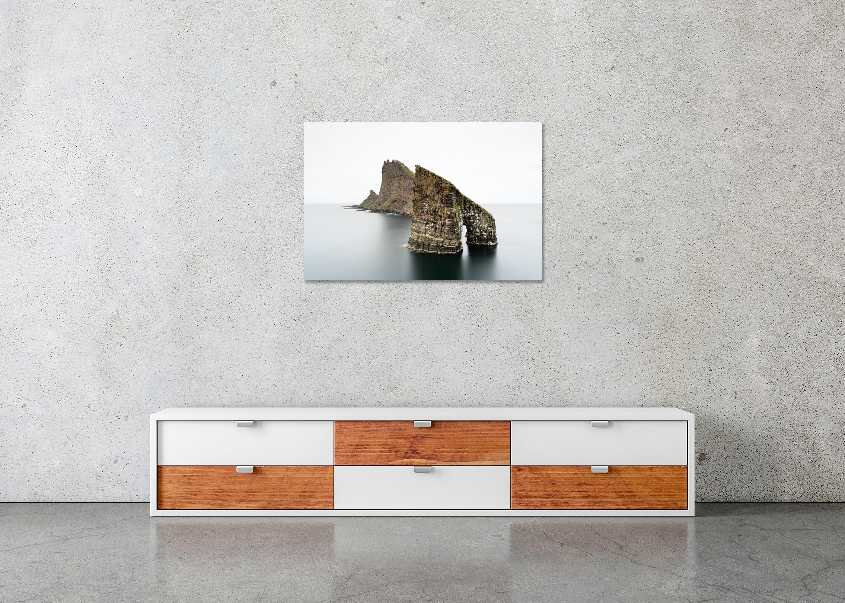 Drangarnir, Faroe Islands - Minimalist Seascape, Limited Edition Large Scale For Sale 4