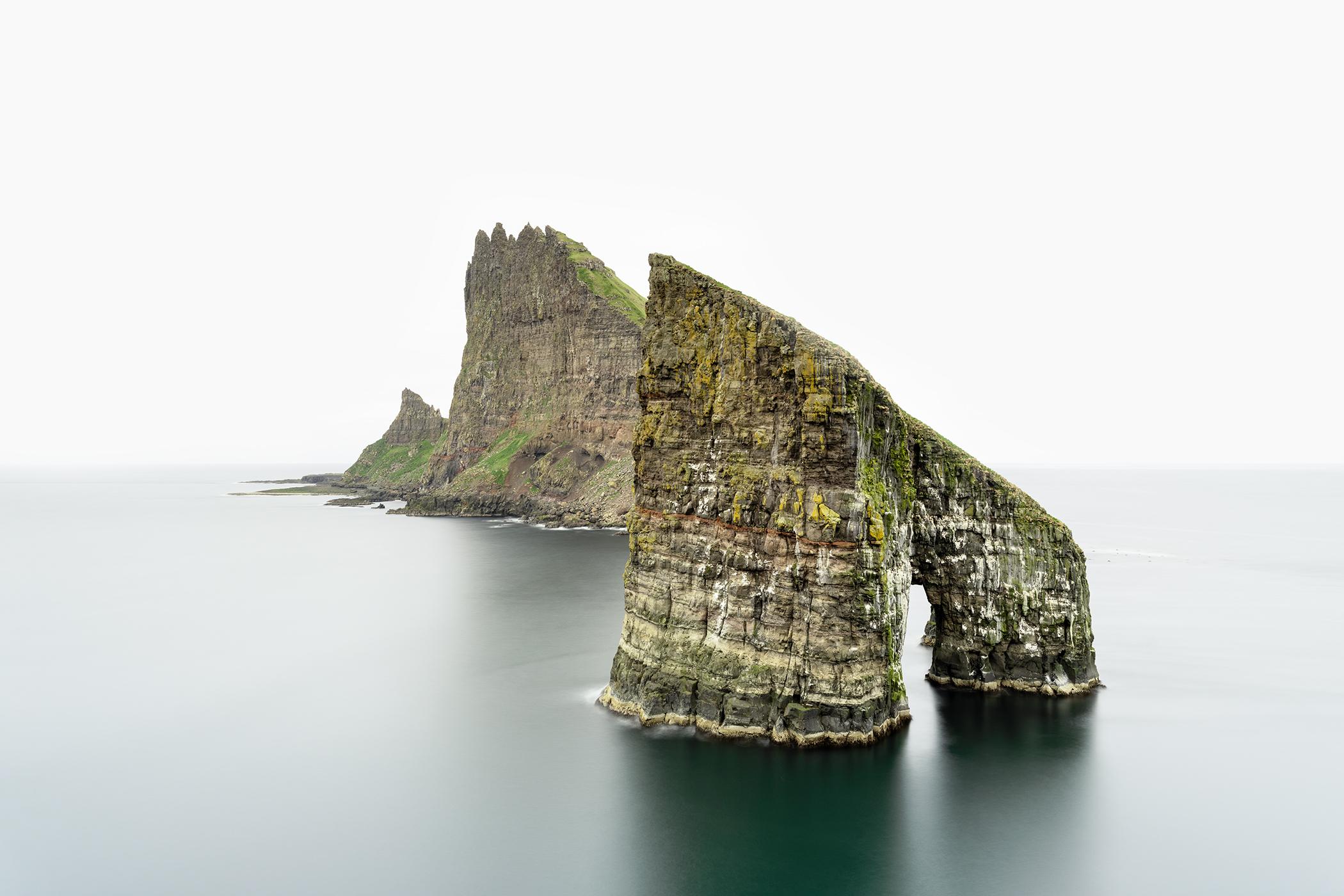 Drangarnir Sea Arch, Faroe Islands, Minimalist Large-Scale Limited Edition Photo