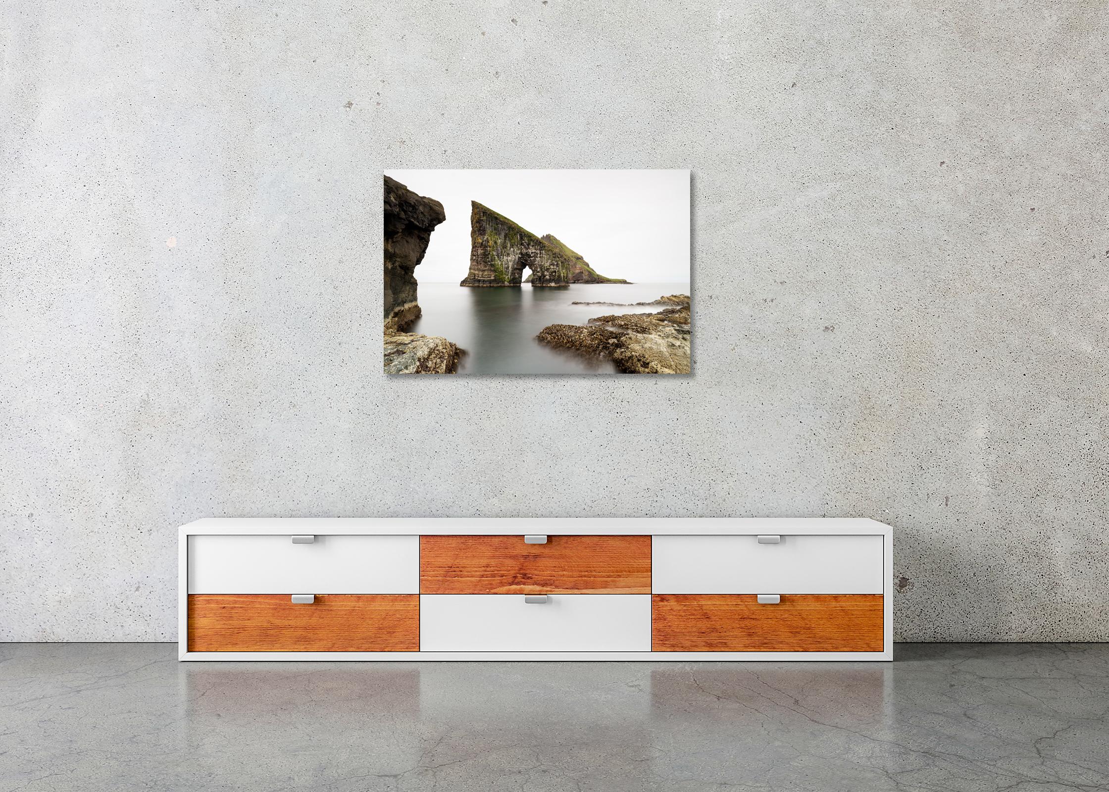Drangarnir, Seebogen, große Farbfotografie, Meereslandschaft, limitierte Auflage im Angebot 2