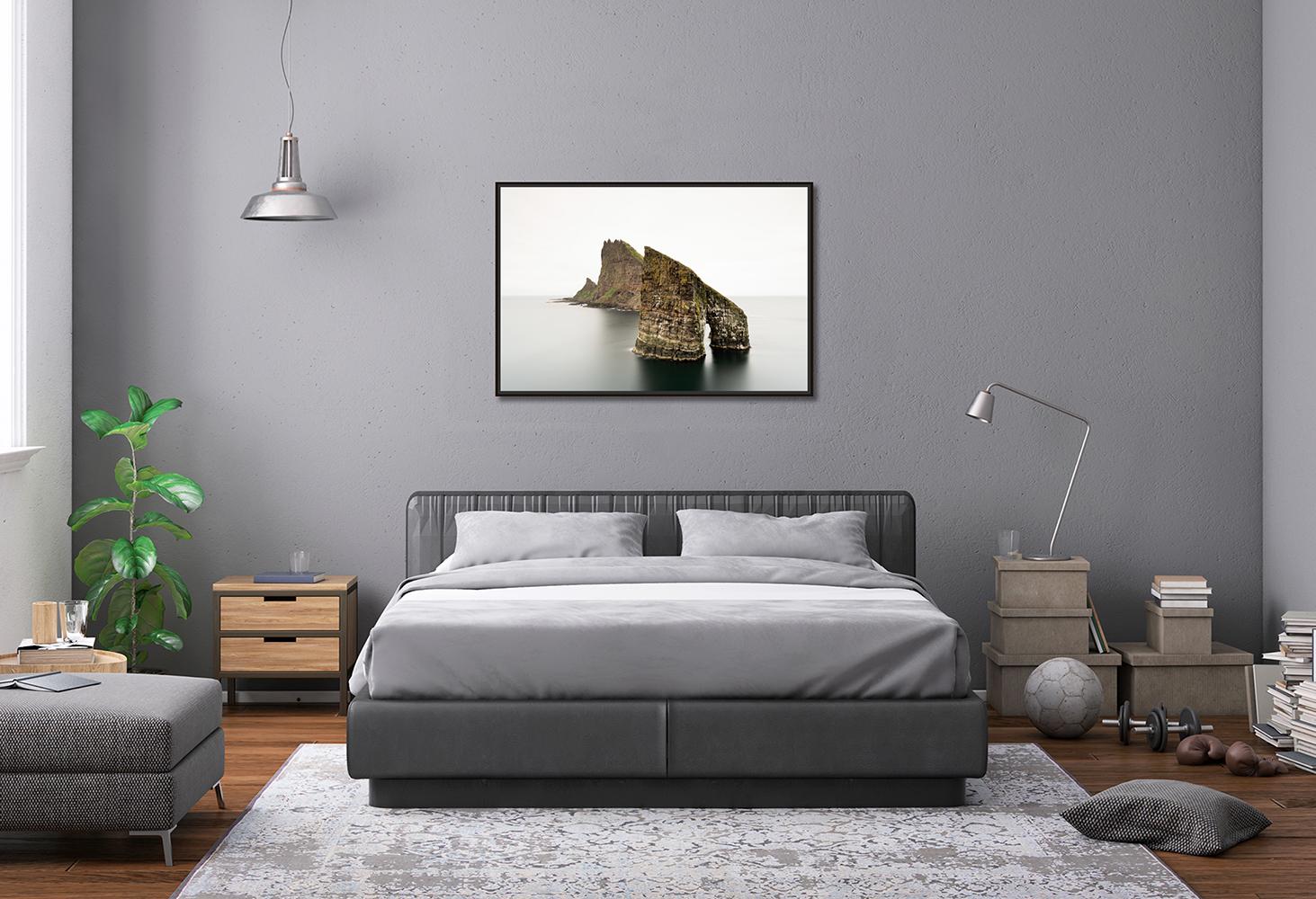 Drangarnir, Faroe Islands - Minimalist Seascape, Limited Edition Large Scale For Sale 2