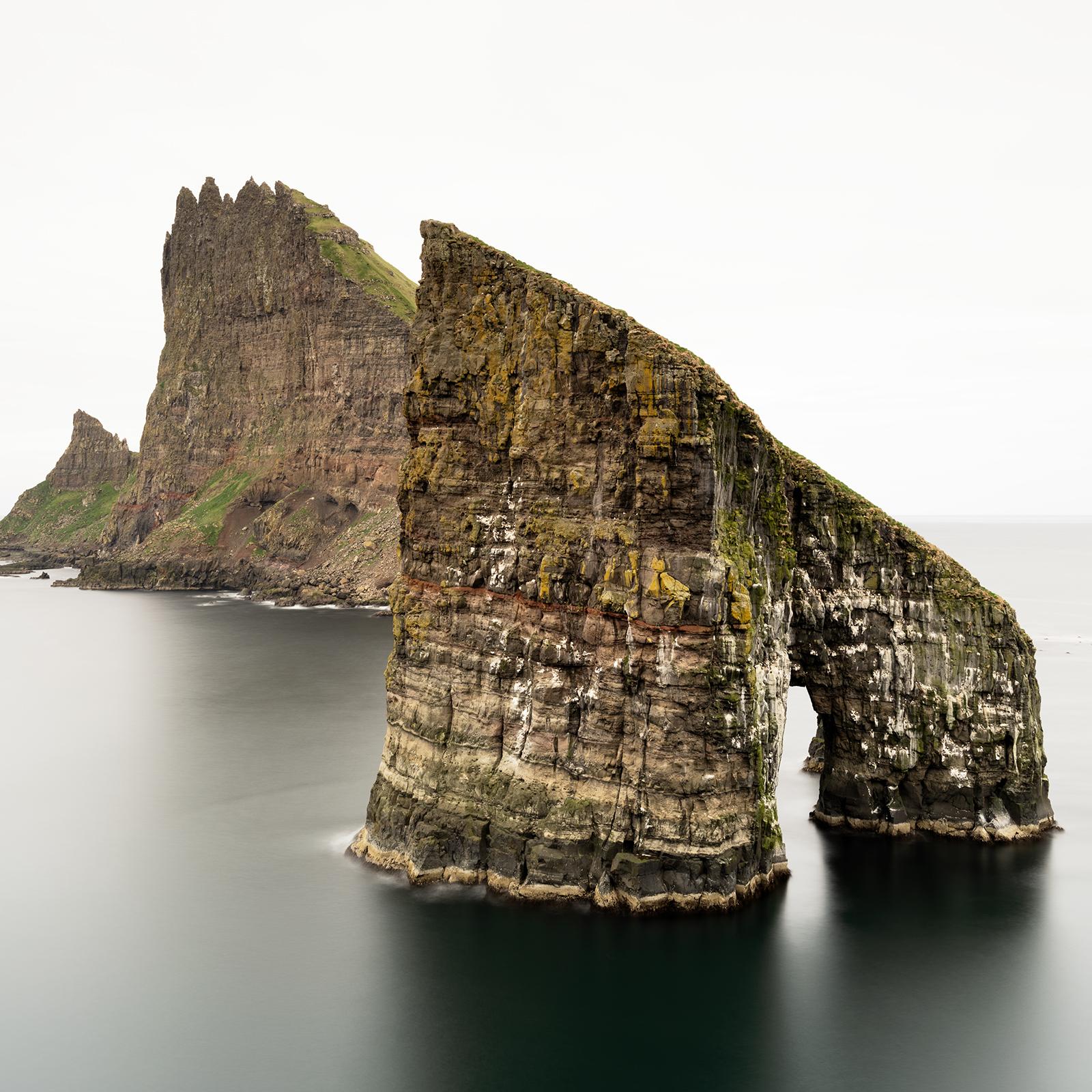 Drangarnir, Faroe Islands - Minimalist Seascape, Limited Edition Large Scale For Sale 3