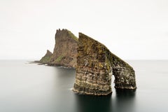 Drangarnir, Arco marino panoramico, Isole Faroe, fotografia di grandi dimensioni, edizione limitata