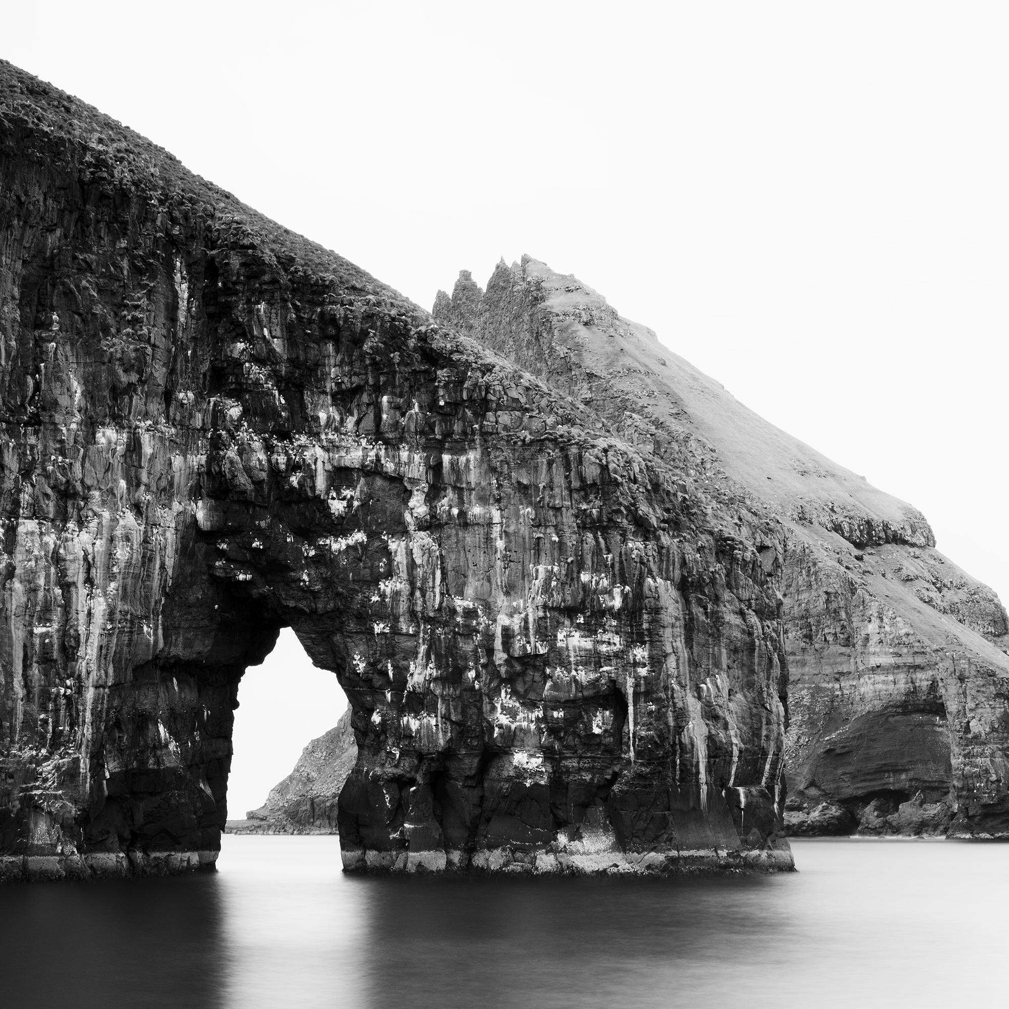 Drangarnir Sea Stacks, monochrome, minimalist photograph, limited editon print For Sale 7