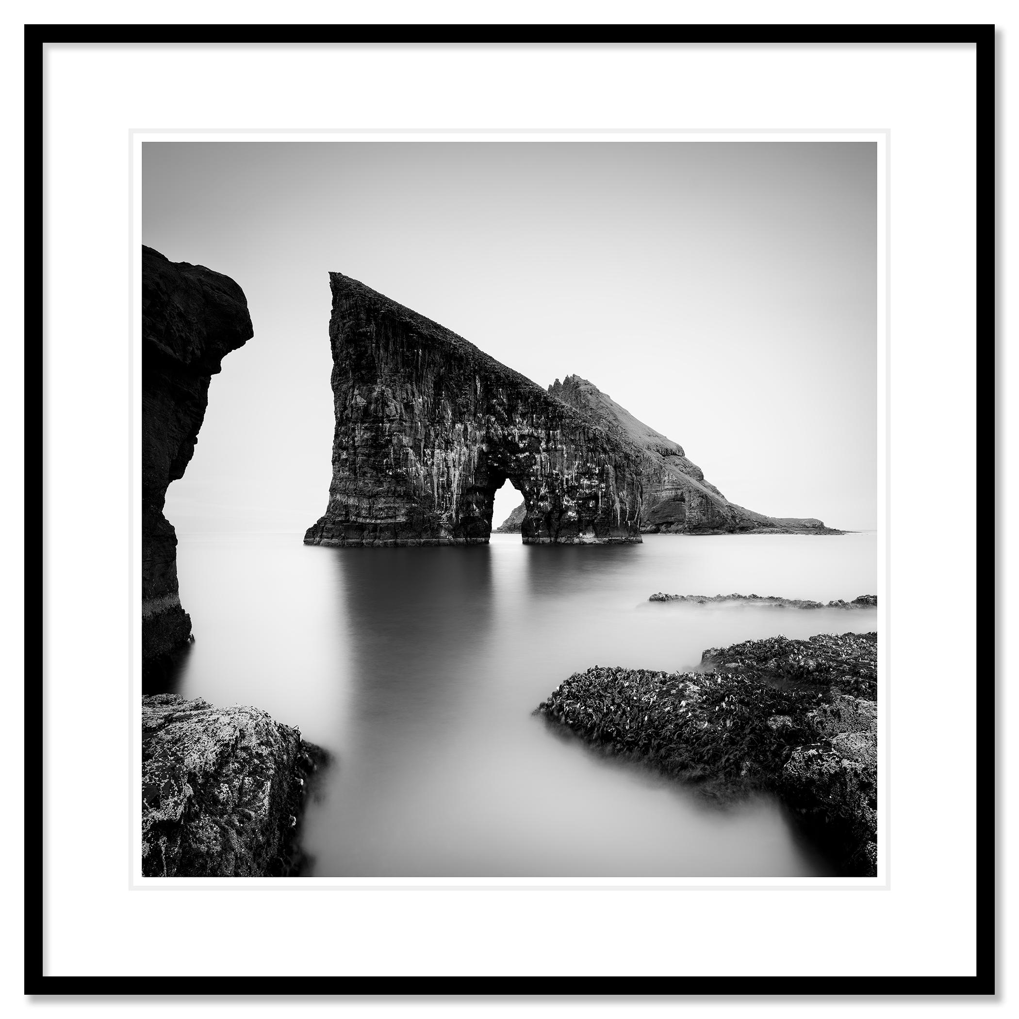 Black and white fine art long exposure seascape - landscape photography print. Archival pigment ink print, edition of 7. Signed, titled, dated and numbered by artist. Certificate of authenticity included. Printed with 4cm white border.
International