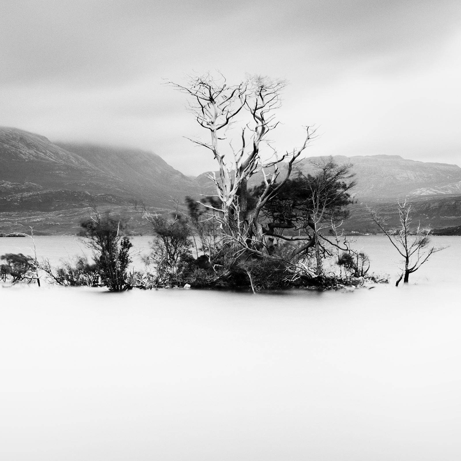 Drowned Island, sunken trees, Scotland, black & white long exposure photography  For Sale 2