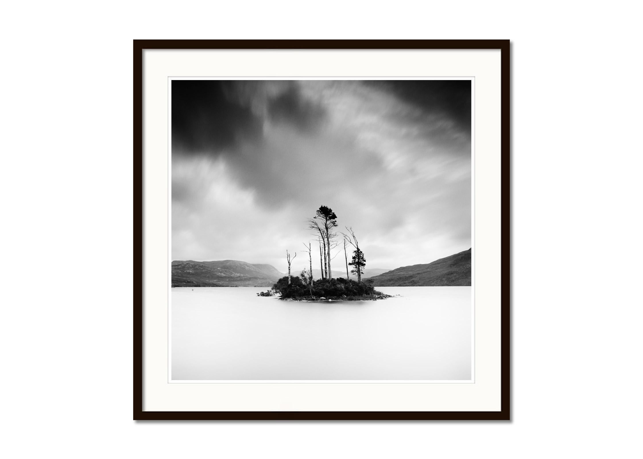 Black and white fine art long exposure waterscape - landscape photography print. Archival pigment ink print, edition of 15. Signed, titled, dated and numbered by artist. Certificate of authenticity included. Printed with 4cm white