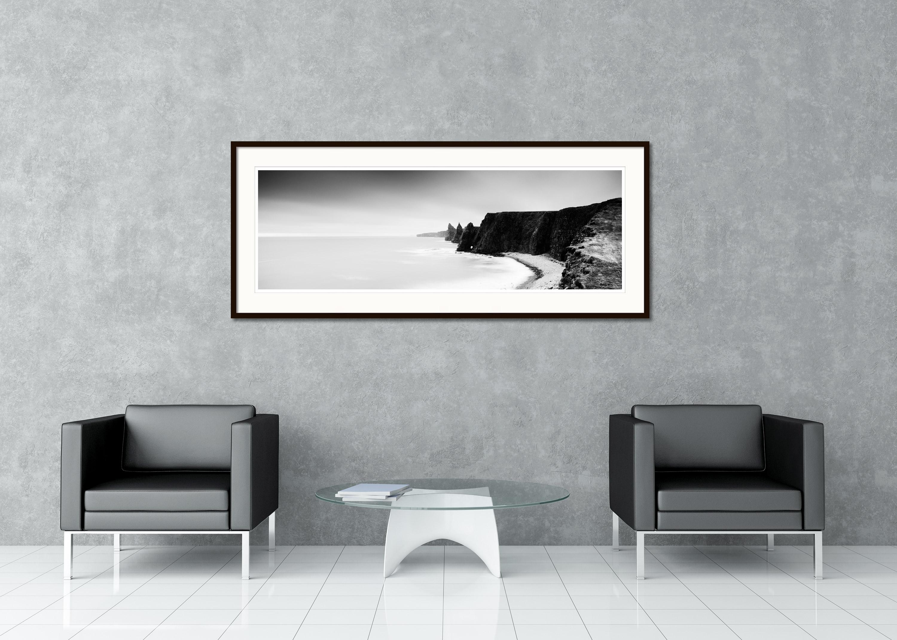 Duncansby Stacks, Ireland, black white, panorama landscape fine art photography  For Sale 1