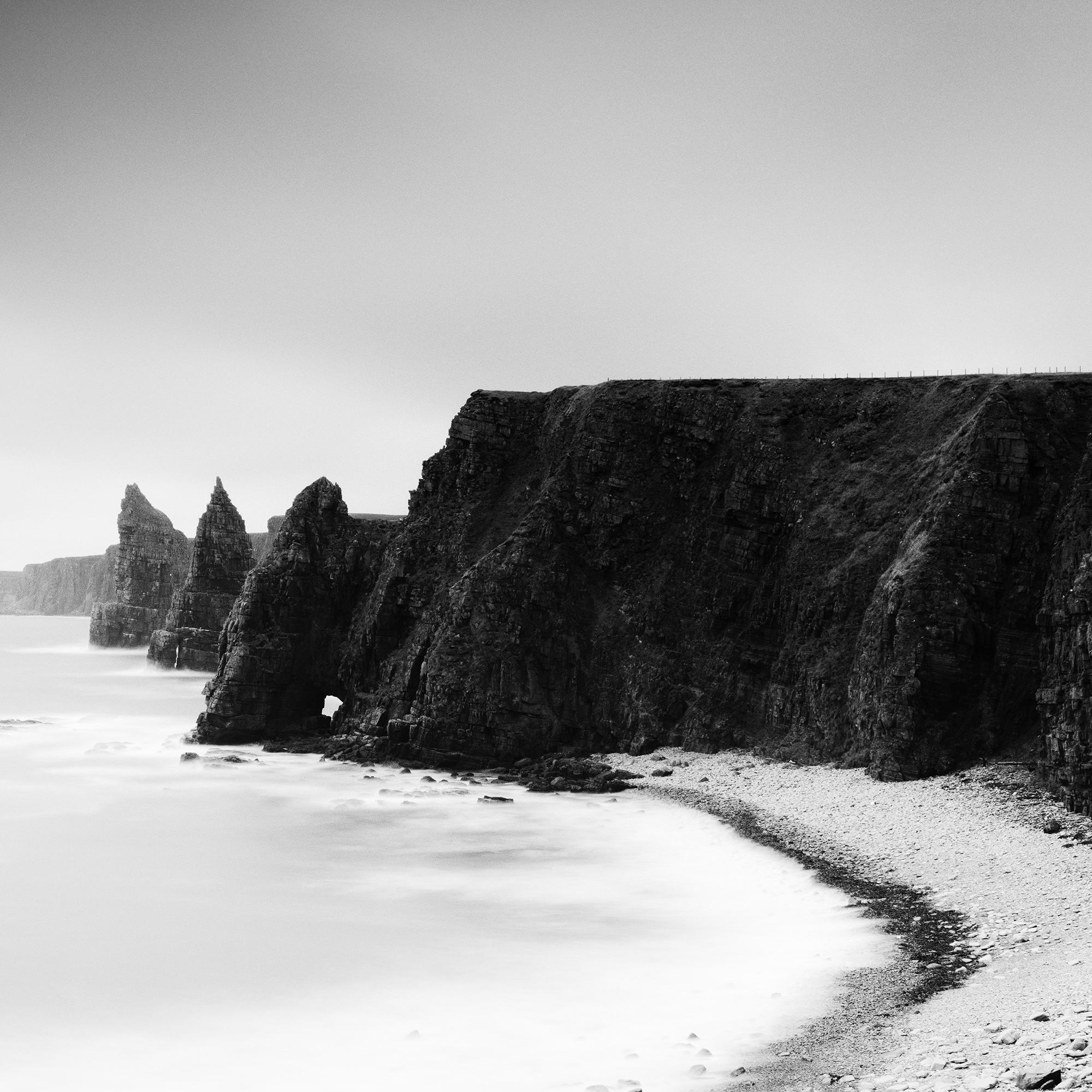 Duncansby Stacks, Ireland, black white, panorama landscape fine art photography  For Sale 5