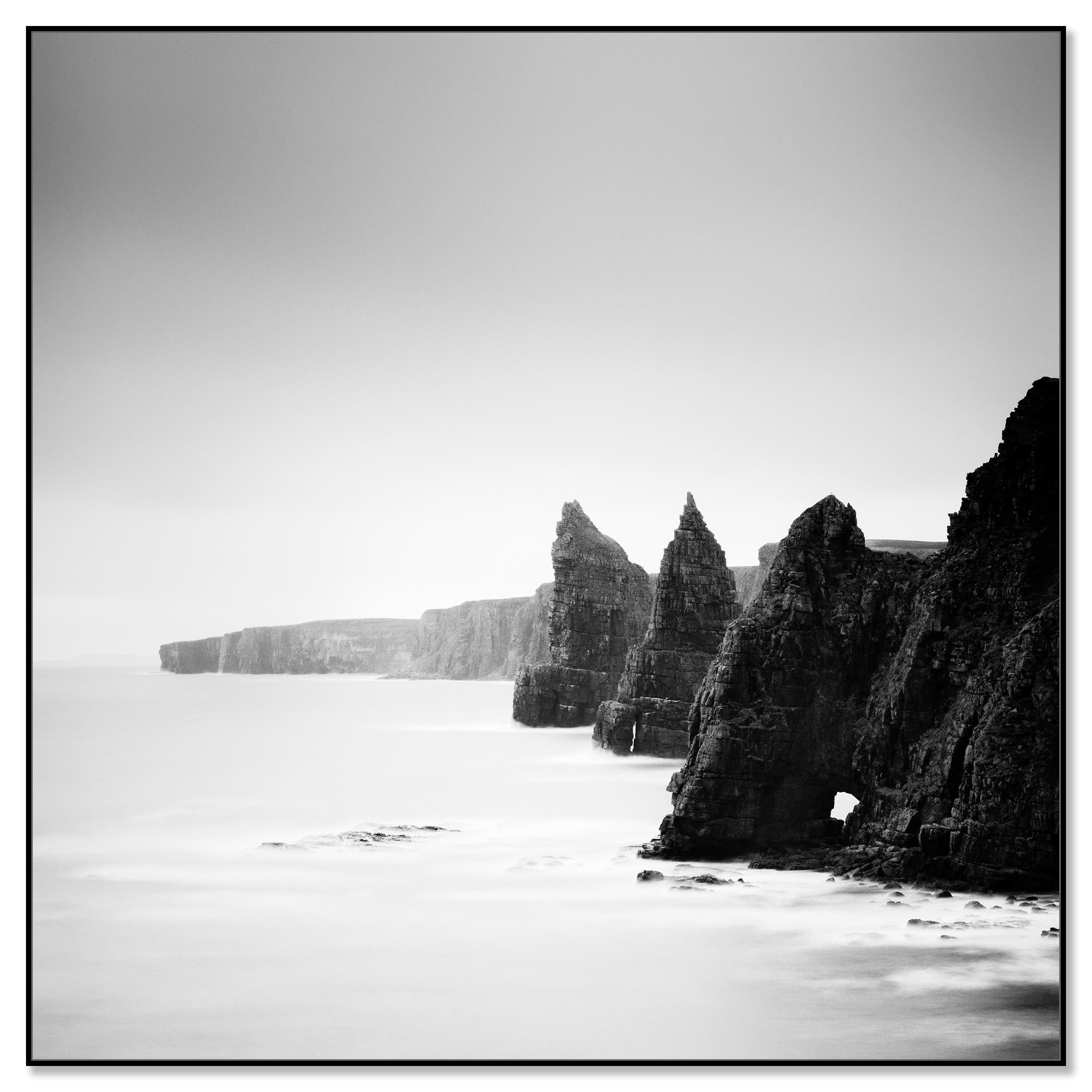 Duncansby Stacks, scottish coast, scotland, long exposure - Photograph by Gerald Berghammer
