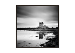 Dunguaire Castle, Ireland, black and white, long exposure, landscape photography