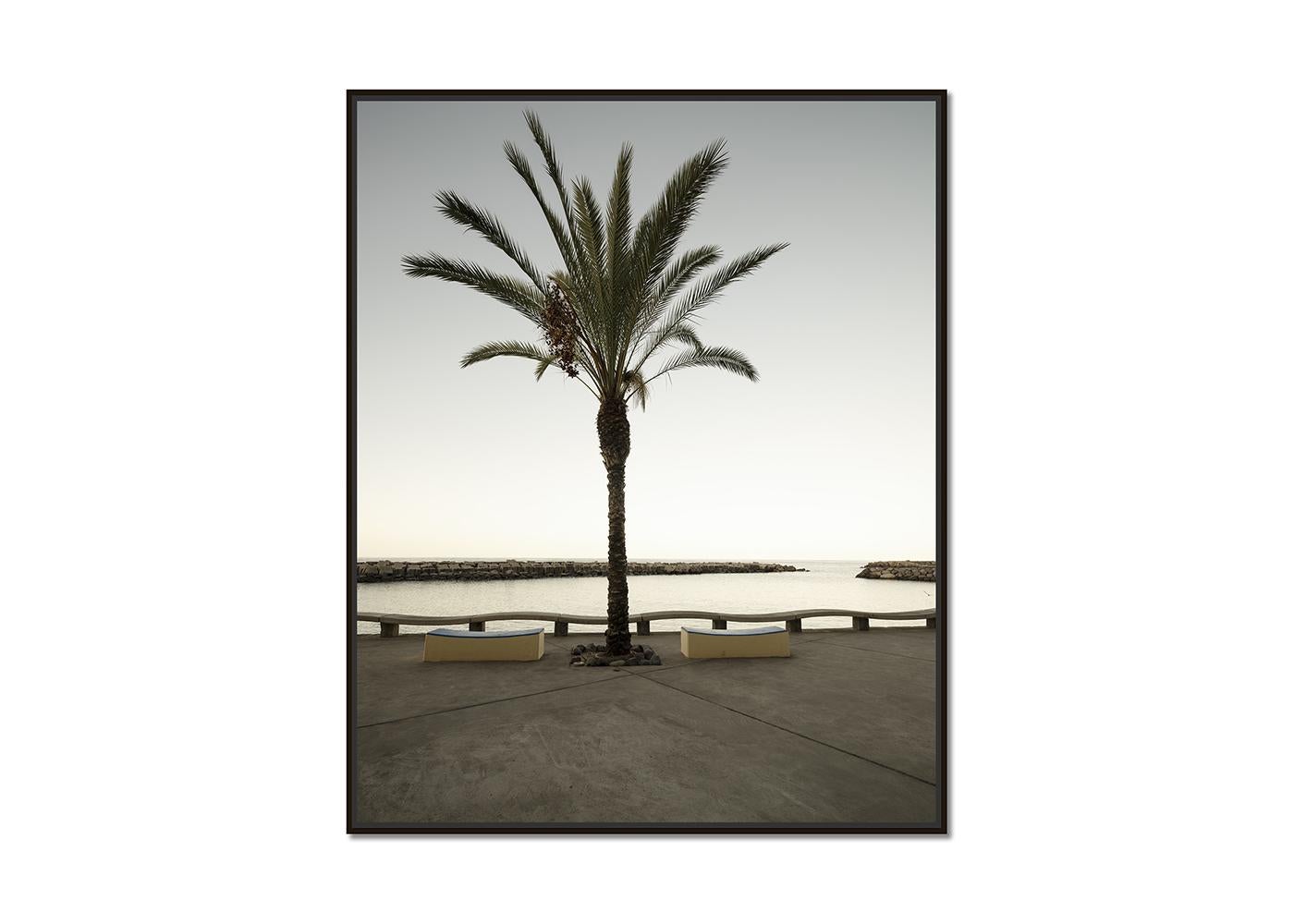 Early Morning at the Harbor, large format photograph, limited edition landscape - Photograph by Gerald Berghammer