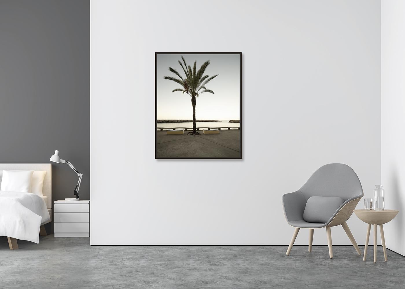 Early Morning at the Harbor, large format photograph, limited edition landscape - Contemporary Photograph by Gerald Berghammer