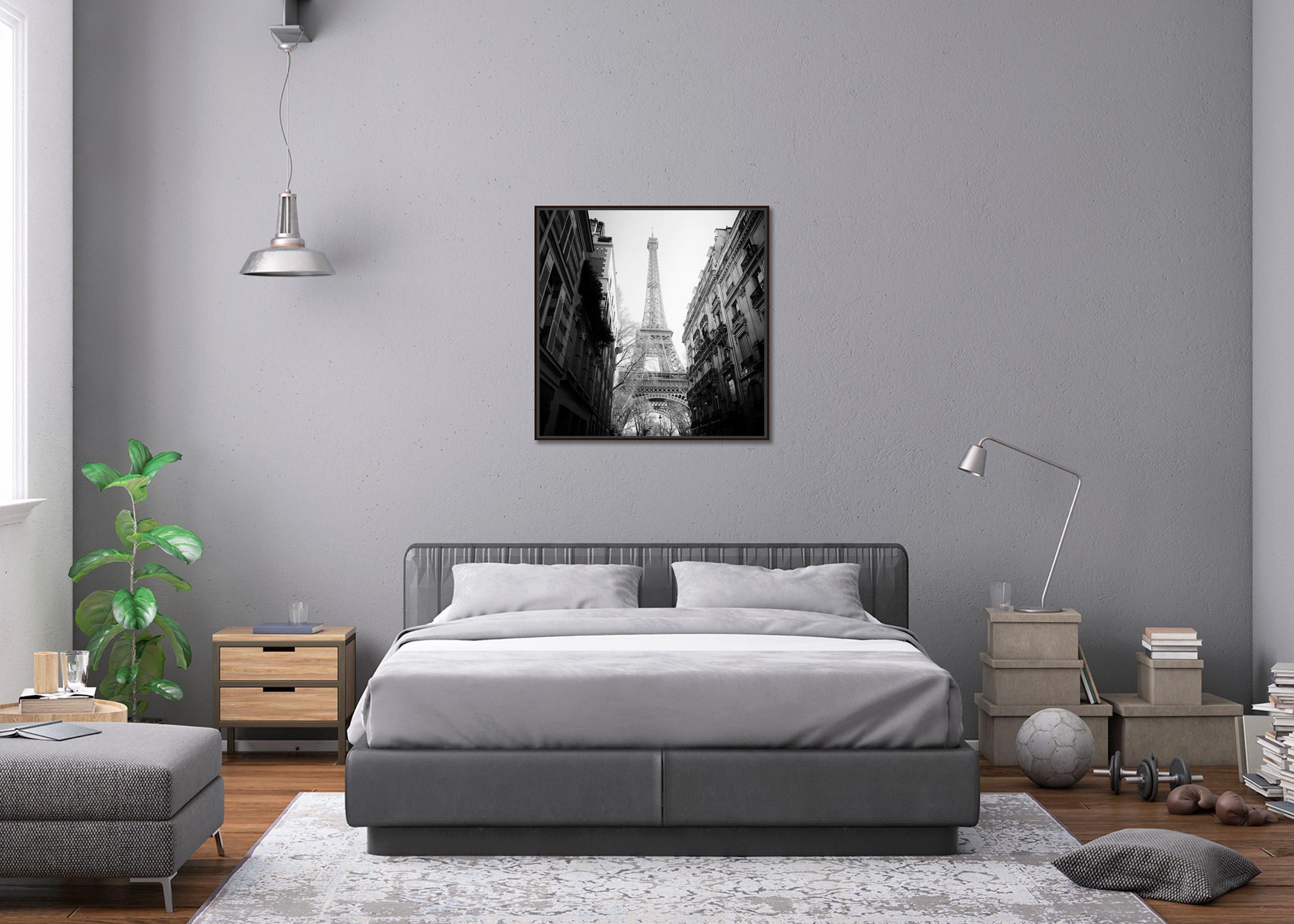 Torre Eiffel, Parigi, grande fotografia in bianco e nero, stampa in edizione limitata in vendita 1