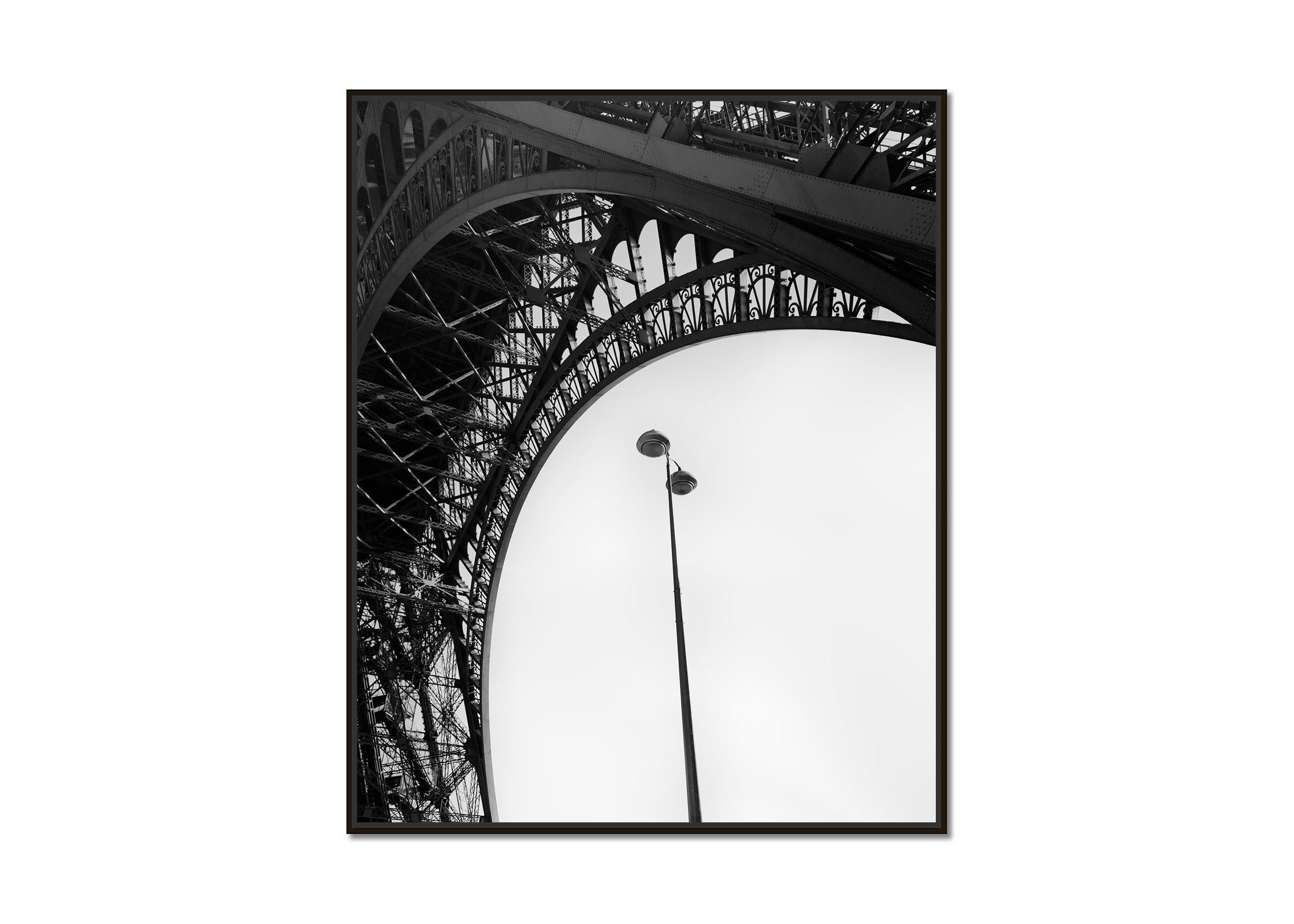 Eiffel Tower, Architecture Detail, Paris, black and white photography, cityscape - Photograph by Gerald Berghammer