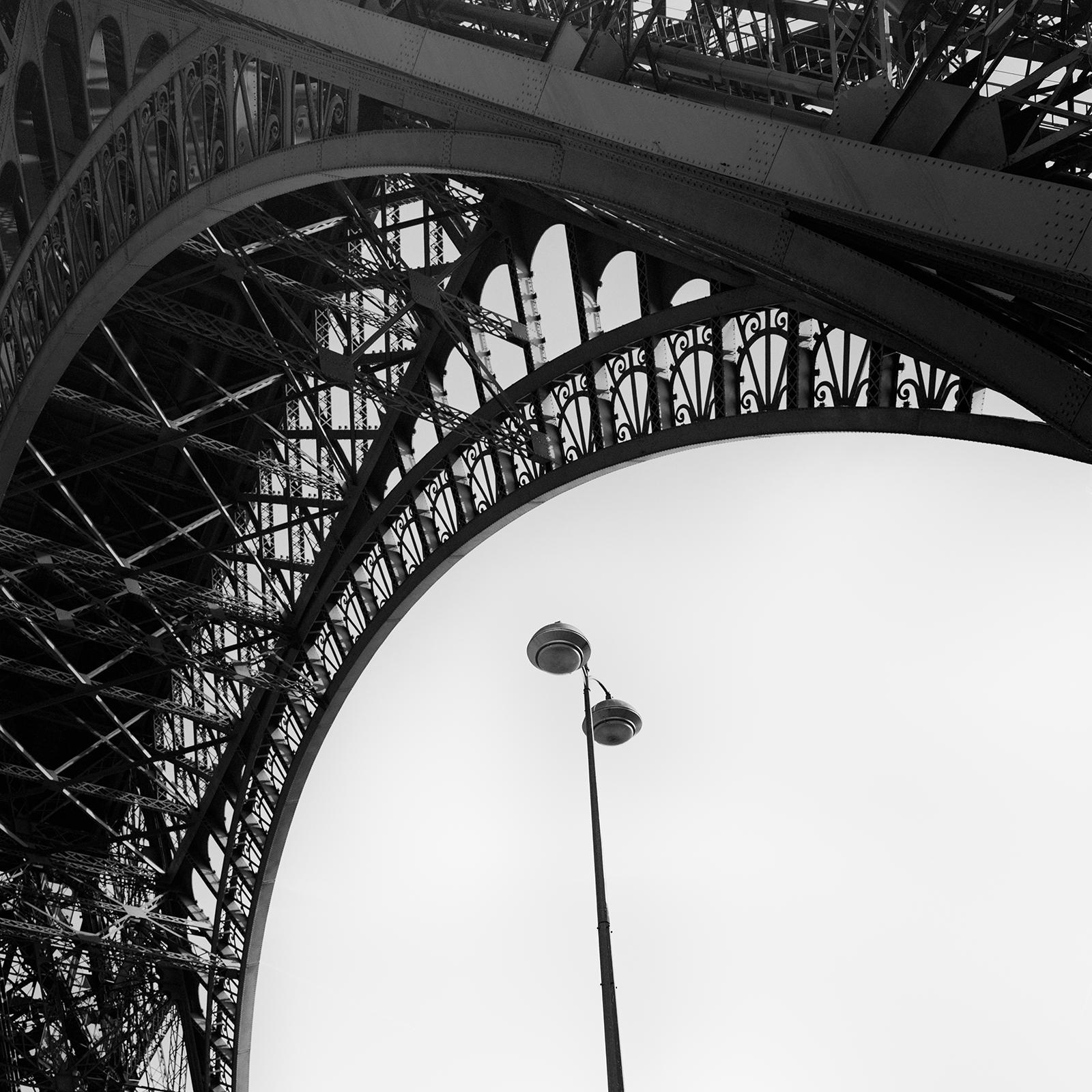 Eiffel Tower, Architecture Detail, Paris, black and white photography, cityscape For Sale 2