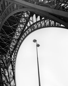 Eiffel Tower, Architecture, Lighting, Paris, black & white cityscape photo print
