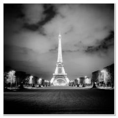 Tour Eiffel, Lights, Paris, spectacle de lumières, photographie en noir et blanc, paysage urbain