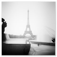 Torre Eiffel, Fuente del Trocadero, París - Fotografía artística en blanco y negro