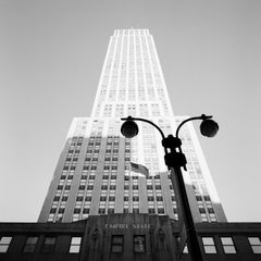 Empire State Building, New York City, black and white photography, landscape