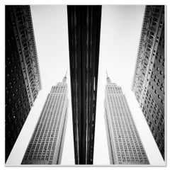 Empire State Building Window Reflection, New York City – Limited Edition B&W