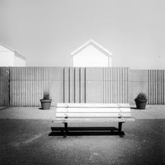 Esplanade, Beach, France, photographie noir et blanc, édition limitée paysage