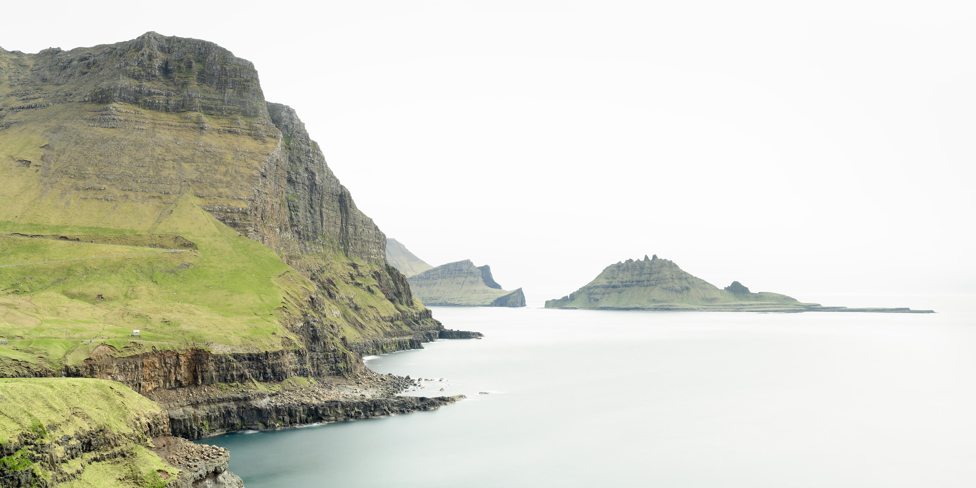 Faroe Islands Sea Cliffs Landscape Panorama, Limited Edition Colour Photograph