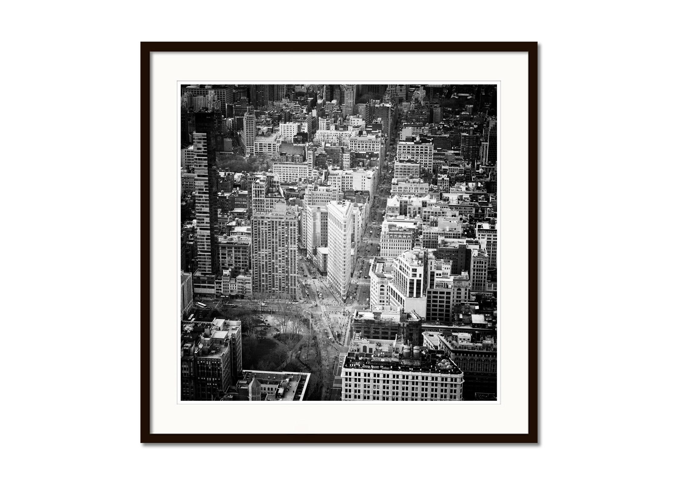 Fifth Avenue Broadway Flatiron building New York City B&W cityscape Photography For Sale 2