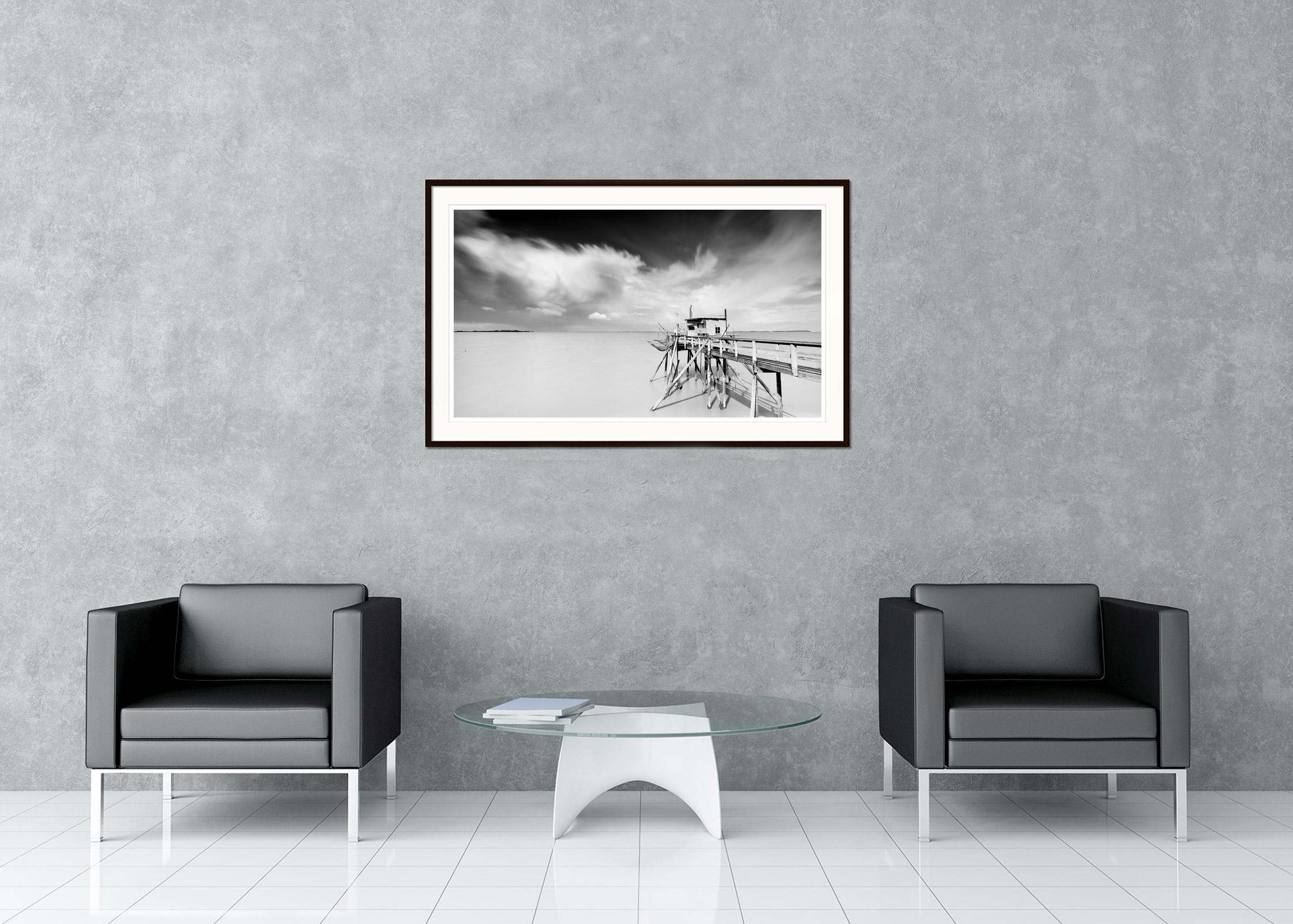 Black and white fine art panorama long exposure landscape photography. Archival pigment ink print, edition of 7. Signed, titled, dated and numbered by artist. Certificate of authenticity included. Printed with 4cm white border.
International award